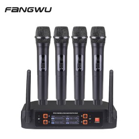 Wireless Microphone Supplier - 4 Channel VHF Handheld