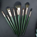 高品质8/12片化妆刷套装初学者软木柄美容工具厂全新成套