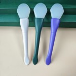 2合1软硅胶面膜刷勺女性面膜DIY泥膜混合涂抹器护肤美容工具
