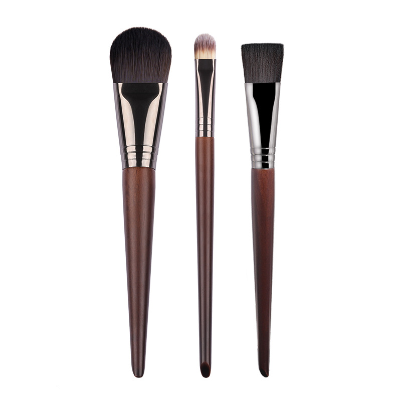 Factory Direct Wholesale Flat Head Foundation & Concealer Makeup Brushes Synthetic Hair Beauty Brushes for Face Use