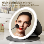 Hot-Selling Portable LED Makeup Mirror Double Sided Foldable Lighted Vanity Mirror with Desktop Fill Light Cross-Border Hot Item