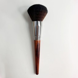 定制私人标签单妆刷木制手柄合成纤维美容工具腮红轮廓化妆遮瑕友好