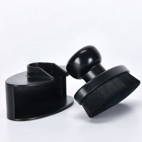 Custom Logo Flat Head Large Automotive Tire Dressing Applicator Brush Vegan Tire Shine Applicator for Car Tires Clean Tool