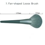 Wholesale 14PCS Professional High Quality Green Makeup Brush Set Pure Binding PU Insert Bag Makeup Tools