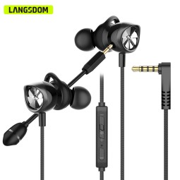 Wired Gaming Earphones Factory - Langsdom Dual