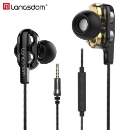 Dual Driver Earphones Manufacturer - Langsdom D4C