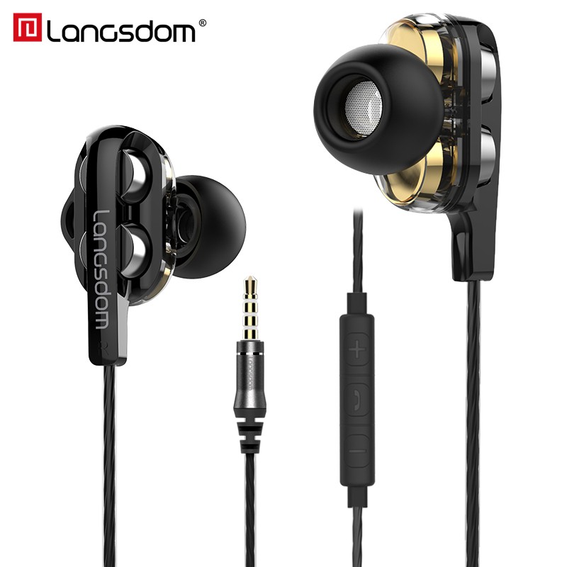 Dual Driver Earphones Manufacturer - Langsdom D4C