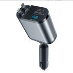 Car Charger Manufacturer - 4 in 1 Retractable