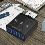 Fast Charger Manufacturer - 65W 6-Port QC3.0