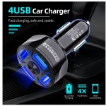 Car Charger Supplier - CE Rohs Certified 4-Port