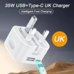 Fast Charger Supplier - UK Plug 35W Dual
