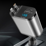Car Charger Manufacturer - 4 in 1 Retractable