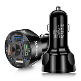 Car Charger Supplier - CE Rohs Certified 4-Port