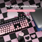 Wireless Keyboard Set Manufacturer - 2.4G Round Punk