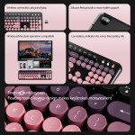 Wireless Keyboard Set Manufacturer - 2.4G Round Punk