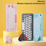 Keyboard Mouse Set Supplier - Macaron Wireless Round