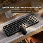 Wireless Keyboard Set Manufacturer - 2.4G Round Punk