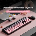 Wireless Keyboard Set Manufacturer - 2.4G Round Punk