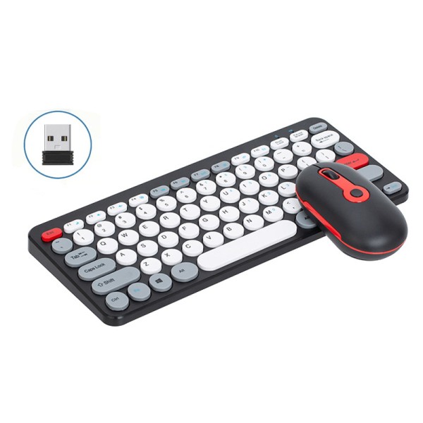 Keyboard Mouse Set Supplier - Macaron Wireless Round