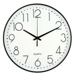 Wall Clock Factory - W104 12 Inch Vintage Quartz Silent Modern