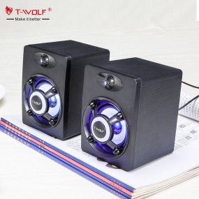 Desktop Speaker Factory - TWOLF S6 LED USB
