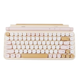 Keyboard Factory - Pink Retro Round Wireless USB