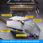 Gaming Mouse Factory - 7 Keys Mute RGB Breathing Light