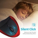 Wireless Mouse Manufacturer - Red Ergonomic Vertical Optical