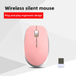 Wireless Mouse Factory - Pink Girly Style Silent Battery USB