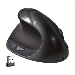 Wireless Mouse Factory - Black Ergonomic Rechargeable Comfort Grip