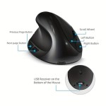 Wireless Mouse Factory - Black Ergonomic Rechargeable Comfort Grip