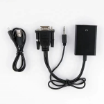 Video Adapter Supplier - HD VGA to Adapter with 3.5mm
