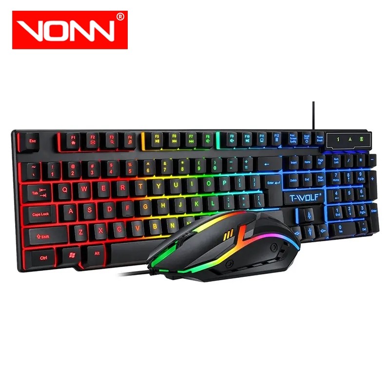 Gaming Combo Supplier - TF200 Wired LED Backlit Gaming