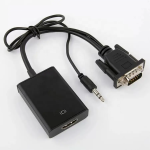 Video Adapter Supplier - HD VGA to Adapter with 3.5mm
