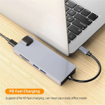 USB Hub Manufacturer - Hot Sale 8 in 1 Type-c