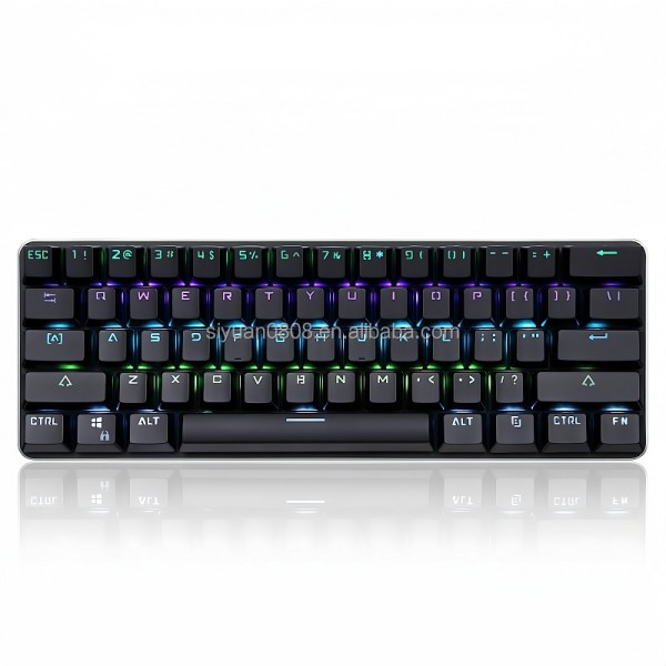 Mechanical Keyboard Factory - 60 RGB LED Backlit Type C Red Axis