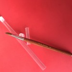工厂价格丙烯酸指甲和凝胶指甲制作木柄100%柯林斯基头发指甲刷
