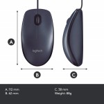 Optical Mouse Supplier - For Logitech M100 Dark