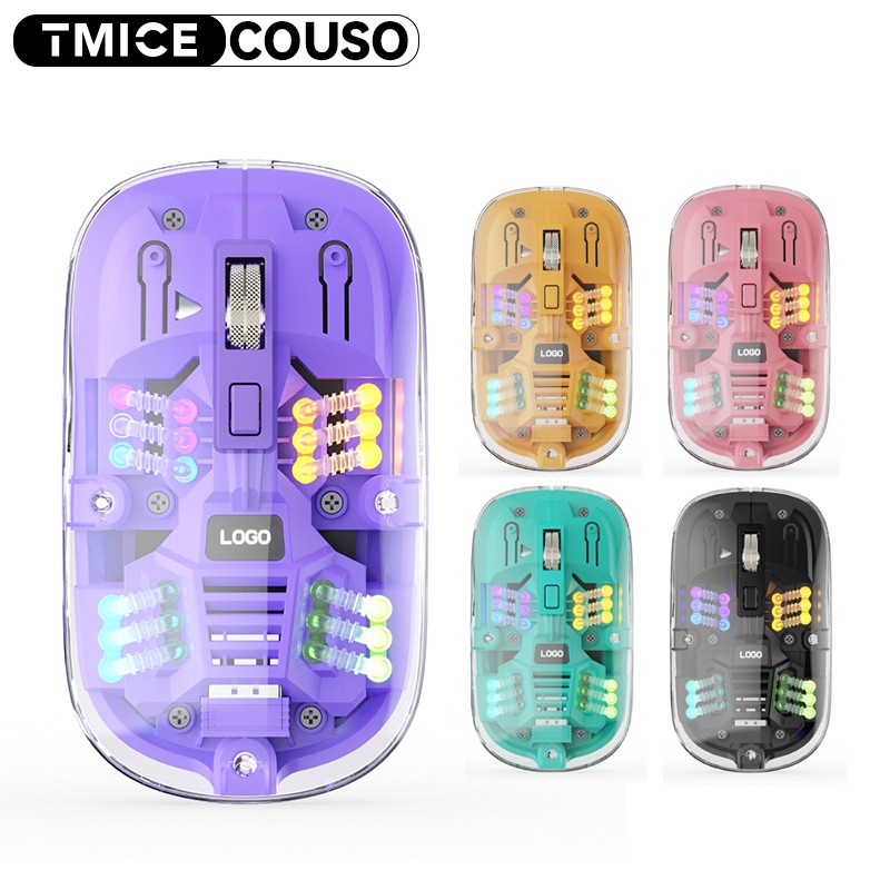 Wireless Mouse Factory - Bluetooth Transparent Lightweight RGB