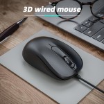 Wired Mouse Factory - USB Portable 3D Ergonomic 1200DPI Optical