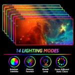 Mouse Pad Factory - 35.4x15.8inch Large RGB 14 Lighting Modes