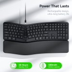Keyboard Mouse Combo Factory - AMZ Hot Sale Rechargeable Ergo Split