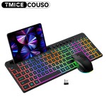 Keyboard Mouse Combo Factory - 114 Keys 2.4G Wireless RGB Silent