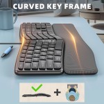 Keyboard Mouse Combo Factory - Hot Sale Ergo Split With Wrist Rest