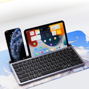 Bluetooth Keyboard Manufacturer - 78 Keys Ultra Thin With Phone Holder