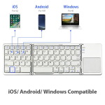Bluetooth Keyboard Manufacturer - CE FCC RoHs Folding With Touchpad