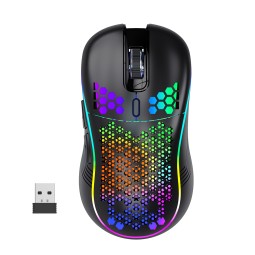 Gaming Mouse Manufacturer - Hot Sale Honeycomb 2.4G Bluetooth RGB