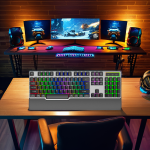 Gaming Keyboard Manufacturer - 104 Key Silent Mechanical Feel RGB