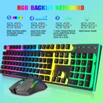 Keyboard Mouse Combo Factory - K10 Mechanical Feel RGB Wireless