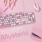 Keyboard Mouse Combo Manufacturer - Cute Pink 104 Keys Typewriter